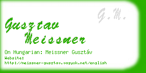 gusztav meissner business card